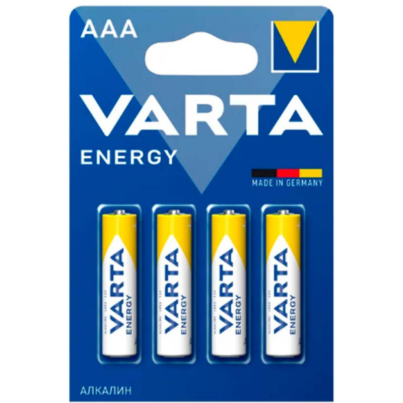 Батарея Varta Longlife power HIGH ENERGY Alkaline LR03 AAA (4шт) блистер