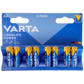 Батарея Varta Longlife power HIGH ENERGY Alkaline LR6 AA (8шт) блистер