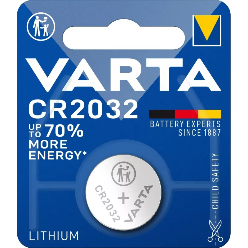 Батарея Varta Electronics BL1 Lithium CR2032 (1шт) блистер