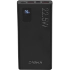 Мобильный аккумулятор Digma DGPF10A 10000mAh QC3.0/PD3.0 22.5W 5A 2xUSB-A/USB-C черный (DGPF10A22PBK)