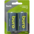 Батарея Buro Alkaline LR20 D 18000mAh (2шт) блистер