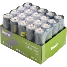 Батарея Buro Alkaline LR6 AA 2900mAh (20шт) коробка