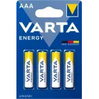 Батарея Varta Energy LR03 BL4 Alkaline AAA (4шт) блистер