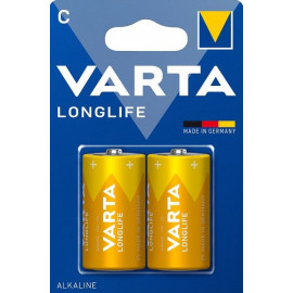 Батарея Varta Longlife Alkaline LR14C (2шт) блистер