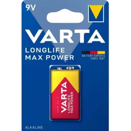 Батарея Varta LongLife Max Power 6LR61 (1шт) блистер
