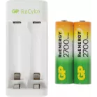 Зарядное устройство GP Rechargeable E211/270AAHCCS-2CR1 AA/AAA NiMH 2700mAh (2шт) блистер