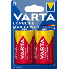 Батарея Varta LongLife Max Power Alkaline D LR20 (2шт) блистер