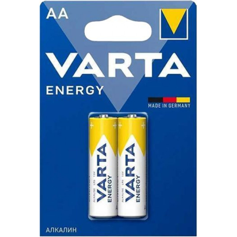 Батарея Varta Energy LR6 Alkaline AA (2шт) блистер