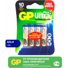 Батарея GP Ultra Plus Alkaline 15AUPNEW-2CR4 AA (4шт) блистер