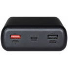 Мобильный аккумулятор TFN Solid PB-283 30000mAh QC/PD 20W 3A 3xUSB-A/USB-C черный (TFN-PB-283-BK)