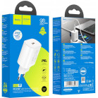 Сетевое зар./устр. Hoco N22 25W (PD+QC+AFC) USB Type-C универсальное белый