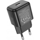 Сетевое зар./устр. Hoco N32 Glory Black 30W 3A+2A+1.5A (PD+QC+AFC) USB Type-C универсальное черный
