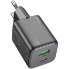 Сетевое зар./устр. Hoco N41 Almighty Black 20W 3A+2.22A+2A+1.67A+1.5A (PD+QC+AFC) USB/USB Type-C универсальное черный