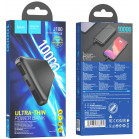 Мобильный аккумулятор Hoco J100 High-ranking 10000mAh 2.1A 2xUSB-A черный