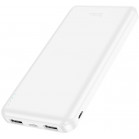 Мобильный аккумулятор Hoco J100 High-ranking 10000mAh 2.1A 2xUSB-A белый (J100 HIGH-RANKING WHITE)
