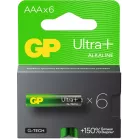 Батарея GP Ultra Plus Alkaline 24AUPA21-2CRB6 AAA (6шт) блистер