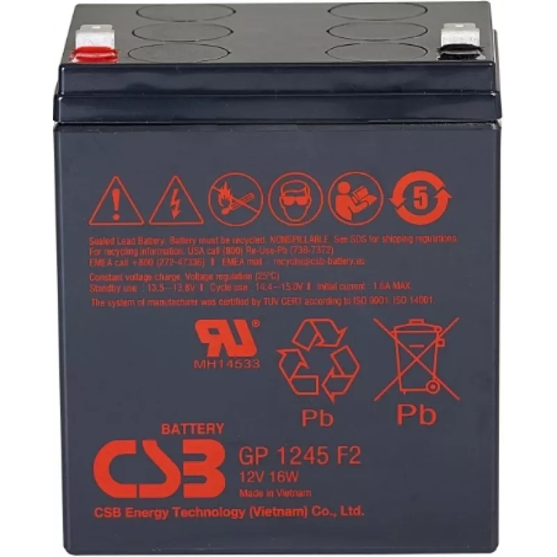 Батарея для ИБП CSB GP 1245 F2 (12V16W) 12В