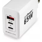Сетевое зар./устр. Digma Pro DPW6B 65W 3.25A (PD+QC) 2хUSB-C/USB-A универсальное белый (DPW6B5GX12WH)