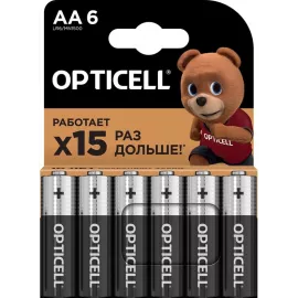 Батарея Opticell Basic LR6 AA (6шт) блистер