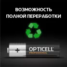 Батарея Opticell Professional LR6 AA (4шт) блистер