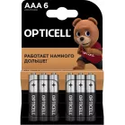 Батарея Opticell Basic LR03 AAA (6шт) блистер
