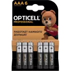 Батарея Opticell Professional LR03 AAA (6шт) блистер