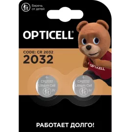 Батарея Opticell Professional 2032 CR2032 (2шт) блистер