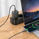 Сетевое зар./устр. Hoco Gentle PD30W+QC3.0 30W 3A (PD+QC) USB/USB Type-C универсальное черный (44358)