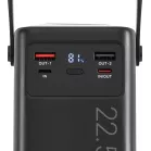 Мобильный аккумулятор Digma DGPF50B 50000mAh QC3.0/PD3.0 22.5W 2.25A 4xUSB-A/2xUSB-C черный (DGPF50B22PBK)