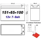 Батарея для ИБП BB HRL 9-12XP 12В 9Ач