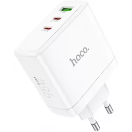 Сетевое зар./устр. Hoco N30 Glory 25W 3.25A+3A+1.5A (PD+QC) универсальное белый (84155)