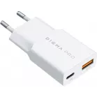 Сетевое зар./устр. Digma Pro DPW3A 30W 3A (PD+QC) USB-C/USB-A универсальное белый (DPW3A3GX11WH)
