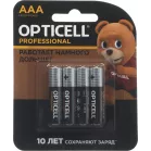 Батарея Opticell Professional LR03 AAA (4шт) блистер