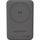 Мобильный аккумулятор Magssory PBN013m 10000mAh QC/PD 15W 3A USB-C беспров.зар. серый