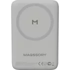 Мобильный аккумулятор Magssory PBN013t 10000mAh QC/PD 15W 3A USB-C беспров.зар. титановый