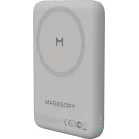 Мобильный аккумулятор Magssory PBN013t 10000mAh QC/PD 15W 3A USB-C беспров.зар. титановый