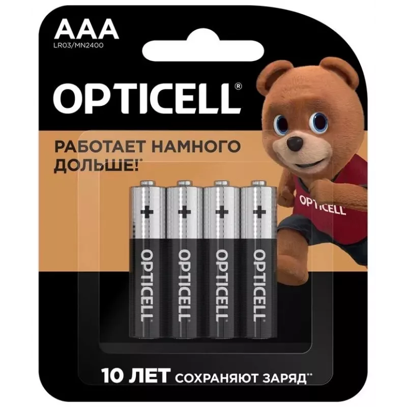 Батарея Opticell Basic LR03 AAA (4шт) блистер