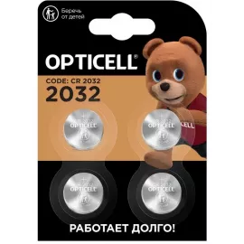Батарея Opticell Specialty 2032 CR2032 (4шт) блистер