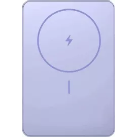 Мобильный аккумулятор Xiaomi Super Slim Magnetic 5000mAh QC3.0/PD3.0 22.5W 3A USB-C беспров.зар. фиолетовый (BHR08PNGL)