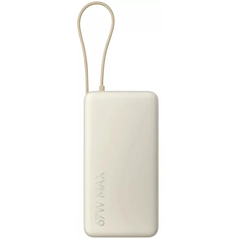 Мобильный аккумулятор Xiaomi BHR08O7GL 20000mAh QC3.0/PD3.0 67W 3.35A USB-A/USB-C бежевый