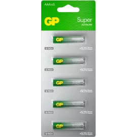 Батарея GP Super Alkaline 24AA21-2CRSC5 AAA (5шт) спайка