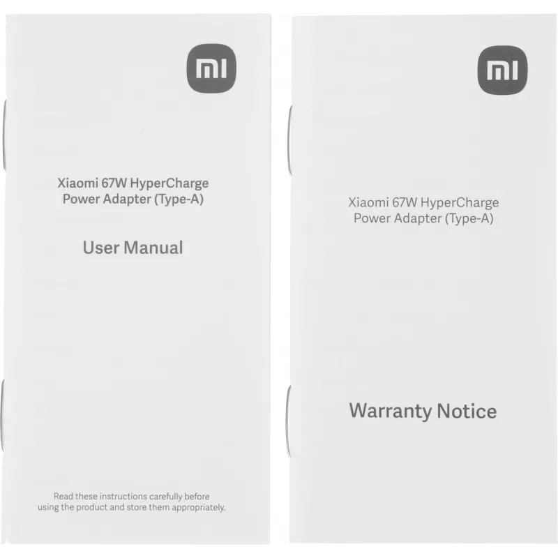 Сетевое зар./устр. Xiaomi 67W HyperCharge Power Adapter 67W 3.25A (PD) USB универсальное белый (BHR07SKEU)