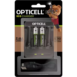 Аккумулятор + зарядное устройство Opticell Turbo АА 2600 mAh AA/AAA 2600mAh (2шт) блистер