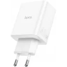 Сетевое зар./устр. Hoco C126A Pure power PD40W three-port(2C1A) charger(EU 40W 3A (PD+QC) универсальное белый
