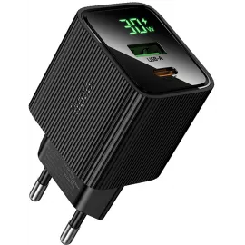 Сетевое зар./устр. Hoco CS84A Excellent PD30W+QC3.0 30W 3A (PD+QC) универсальное черный (64554)