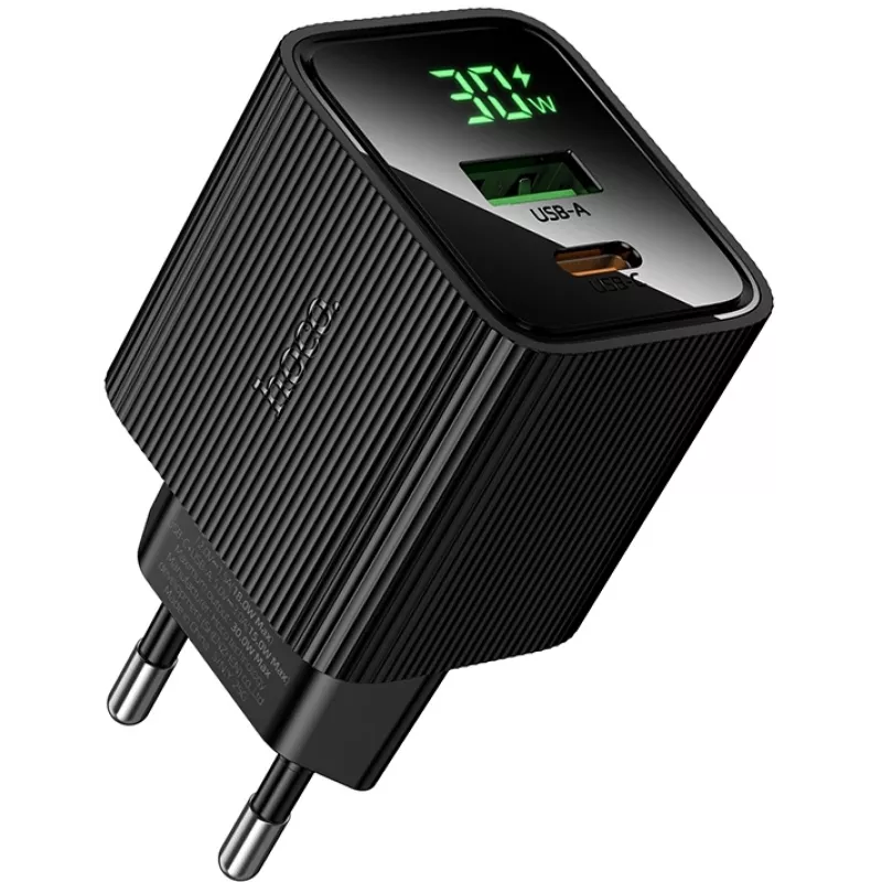 Сетевое зар./устр. Hoco CS84A Excellent PD30W+QC3.0 30W 3A (PD+QC) универсальное черный (64554)