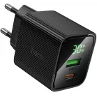 Сетевое зар./устр. Hoco CS84A Excellent PD30W+QC3.0 30W 3A (PD+QC) универсальное черный (64554)