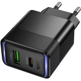 Сетевое зар./устр. Hoco CS112A Lounge PD30W+QC3.0 30W 3A (PD+QC) универсальное черный (80387)