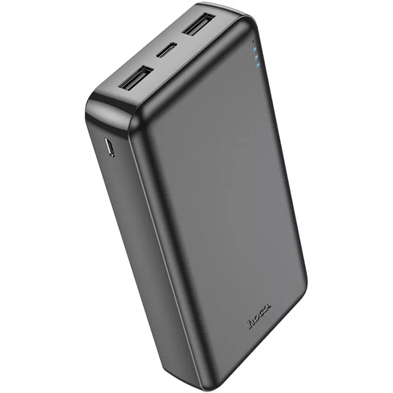Мобильный аккумулятор Hoco J100A 20000mAh 2.1A 2xUSB-A черный
