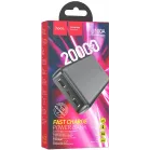 Мобильный аккумулятор Hoco J100A 20000mAh 2.1A 2xUSB-A черный